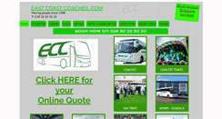 Desktop Screenshot of eastcoastcoaches.com
