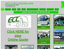Tablet Screenshot of eastcoastcoaches.com